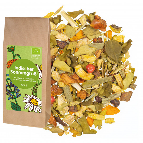 Bio Kräutertee Indischer Sonnengruß® von FLORAPHARM® offener Tee 100g