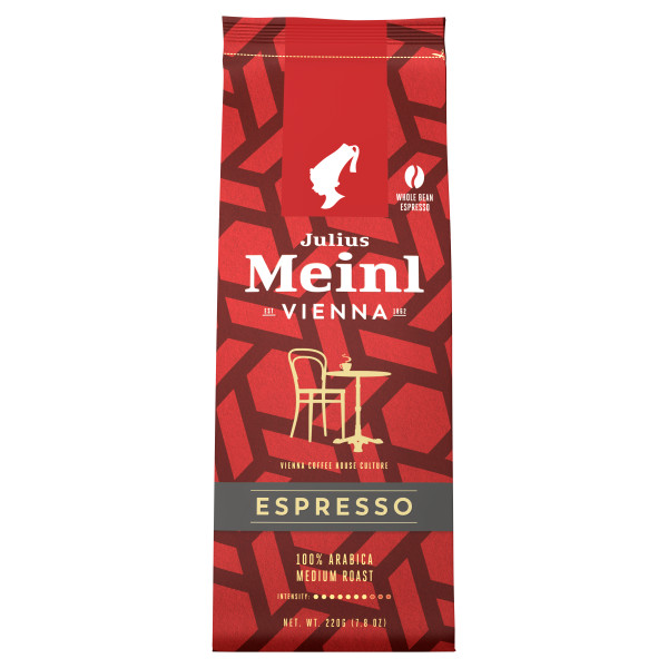 Vienna Espresso Bohne 220g Neuse Beuteldesign