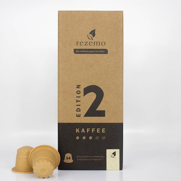 rezemo kaffee edition zwei - Kaffeekapsel aus Holz Nespresso® kompatibel
