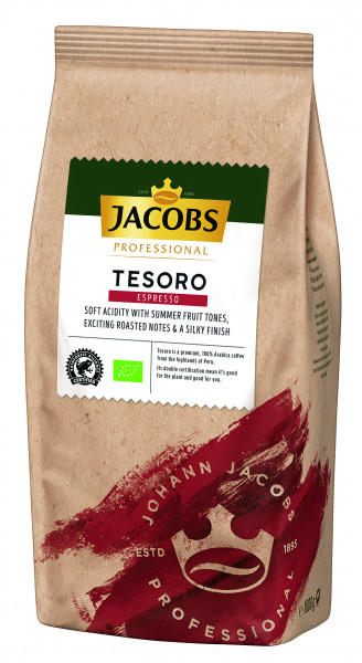 Jacobs Kaffee Espresso ganze Bohne Tesoro Espresso 1000g