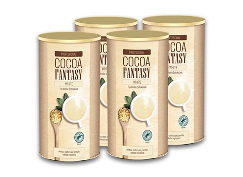 Cocoa Fantasy White Weiße Trinkschokolade 4 x 850g