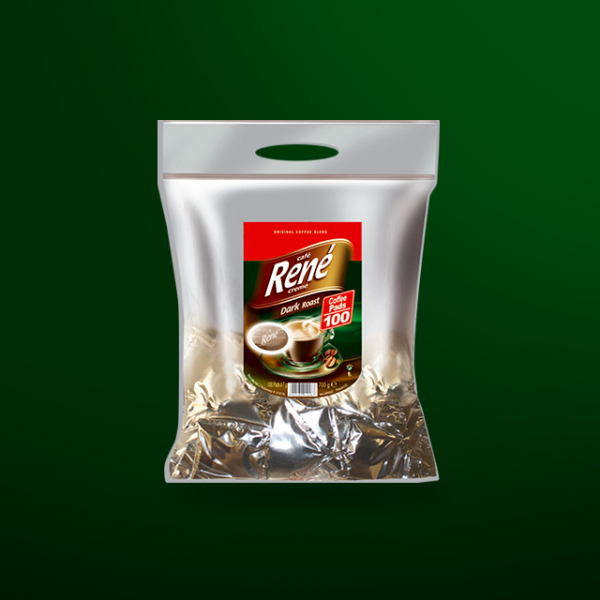 Rene Cafe 100 Pads Dark Roast