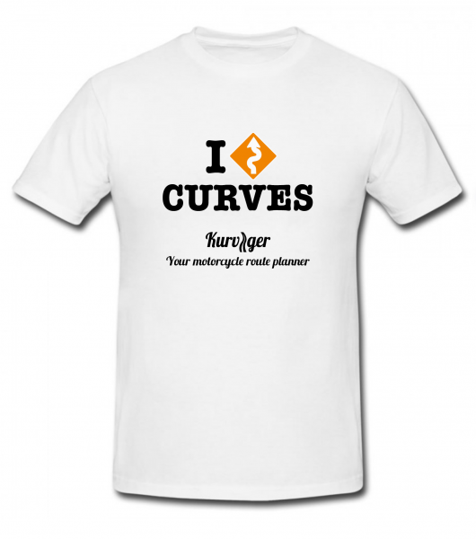 Kurviger.de T-Shirt "I Curves"