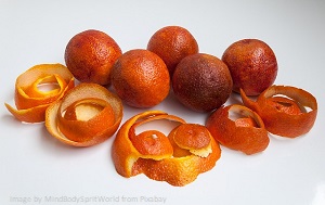 Verbene Blutorangen-und-Orangenschalen