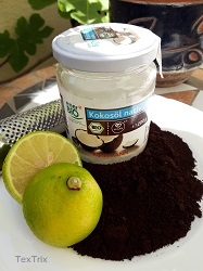 Kaffeesatz-Bodypeeling Kaffeesatz-Bodypeeling-Zutaten