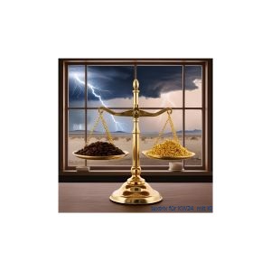 Waage auf der Kaffee gegen Gold aufgewogen wird Klima-und-KaffeeKoBJVVBgpwKfj