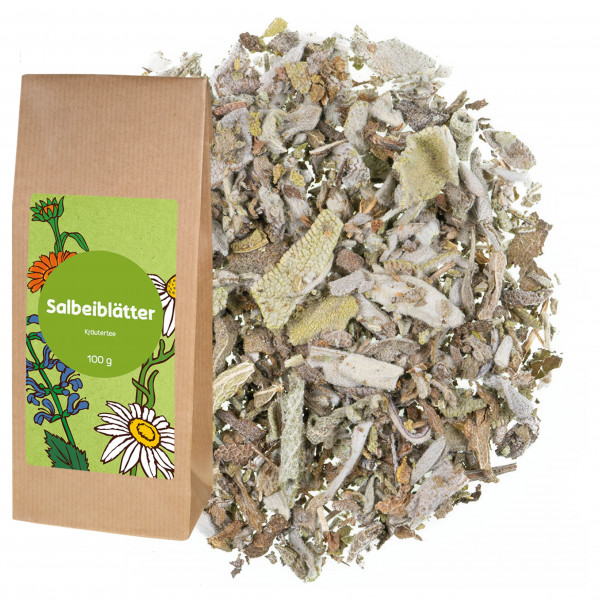 Salbeiblätter geschnitten und getrocknet von FLORAPHARM® 100g