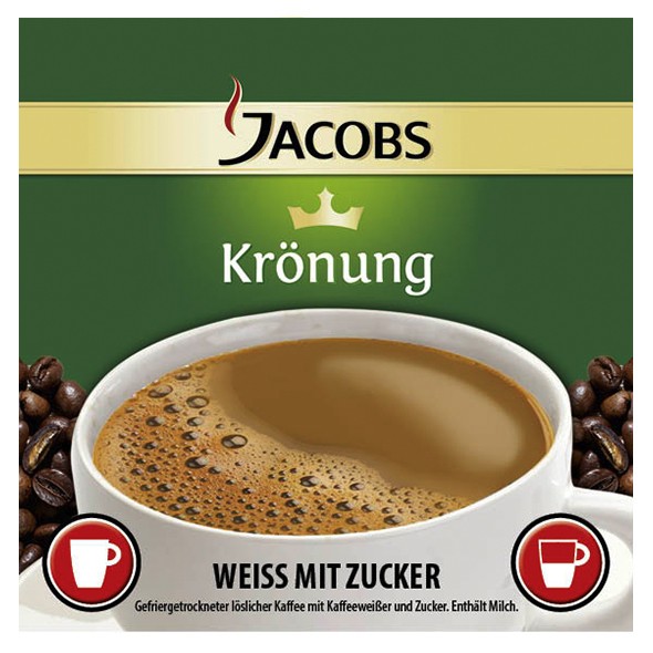 Incup - Jacobs Krönung Kaffee Weiß + Zucker