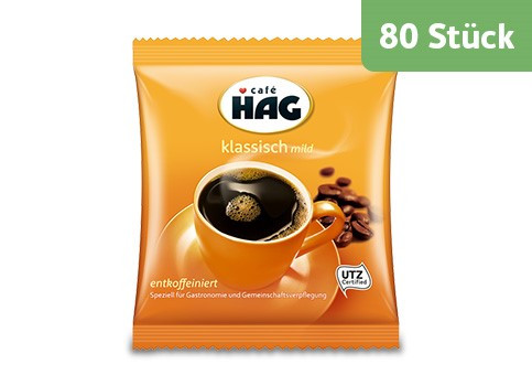 Café HAG Klassisch Mild Filterbeutel 80 x 60g